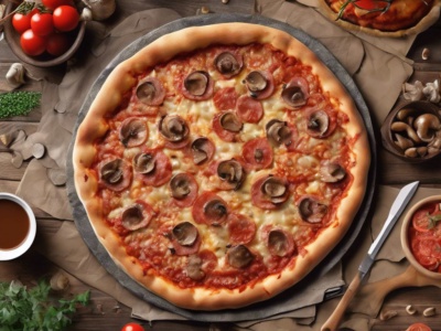 Pizza Pepperoni y Chanpiñón